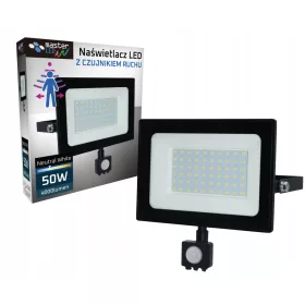   Halogeni LED reflektor sa senzorom pokreta 50W IP65 bijela neutralna 4000 lm