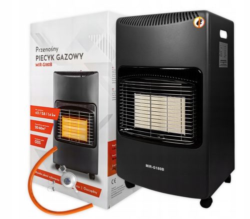Mirpol Plinski Grijač 4200 W, crna, dimenzije 430 x 730 mm