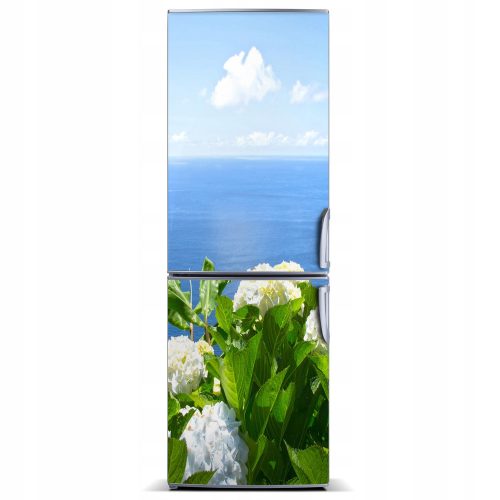 Magnet Fridge tapeta Hortenzija more 60x180