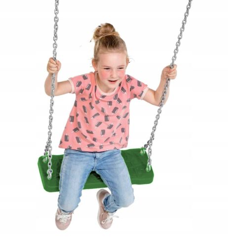 Zelena Gumena Huškačica za Dječje Igralište - Set sa 3,85 cm Debelom Gumom i Aluminijskim Ojačanjem