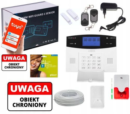 ŽIČNI ALARM GUARD 1 SENIOR LCD GSM WIFI TUYA