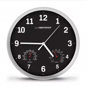 Esperanza zidni sat crni 26cm