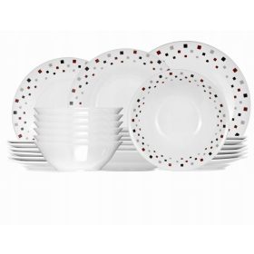 Servis za večeru s 24 dijela set tanjira za salatu