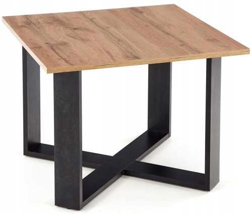 Moderni stolić za kavu Cross 67 x 67 x 50 cm u boji hrasta wotan