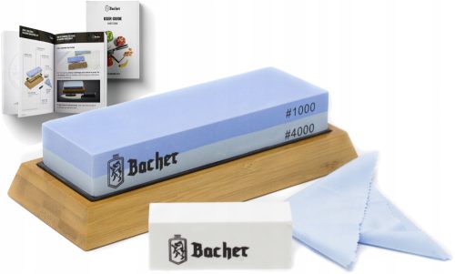 Kameni brusilac noževa Bacher 1000/4000 s e-knjigom