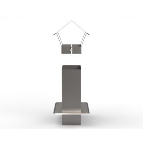 Proširenje krova dimnjaka, kapa 140x140 S06 3o