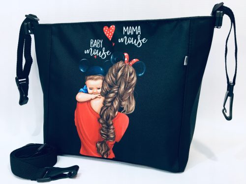 TORBA ZA KOLICA ZA ORGANIZACIJU MAMA MIŠ CRNKA I SIN