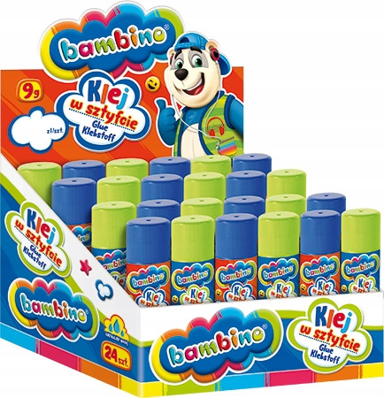 Ljepilo u štapiću Bambino BOX 9g 24 komada