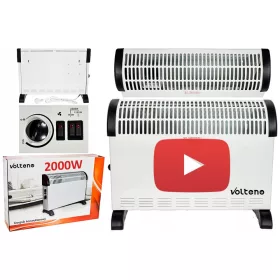 Električni konvektor MALTEC 2000W sa ventilatorom, Bijeli