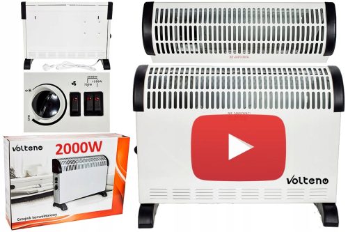 Električni konvektor MALTEC 2000W sa ventilatorom, Bijeli