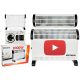 Električni konvektor MALTEC 2000W sa ventilatorom, Bijeli