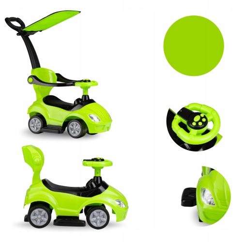  QKIDS LOLO zelena hodalica za vožnju u automobilu