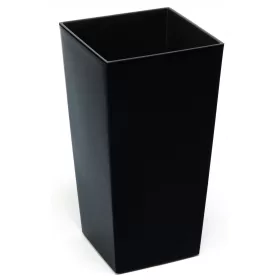    Lamela saksija 30 cm x 30 x 57 cm promjer 30 cm plastična crna