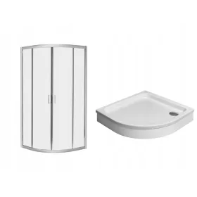  Radaway Premium Plus A tuš kabina s kliznim vratima 80 x 80 cm