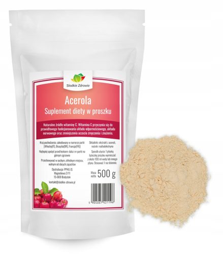 Acerola u Prah Sadrži 25% Vitamina C - 500g, Prirodni Imuno Pojačivač