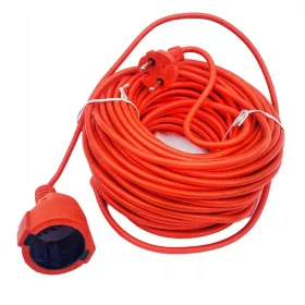 Vrtni produžni kabel 50 m, 1 kom narančaste utičnice