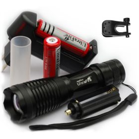    Ultrafire ZOOM CREE XML svjetiljka 2000lm + 2 baterije + pribor