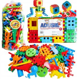   Veliki set - Kocke za konstrukciju 'Miks vafla 80 elemenata' + 'Vafla Adusie 48 elemenata' - proizvod iz Poljske - visoka kvaliteta!!!