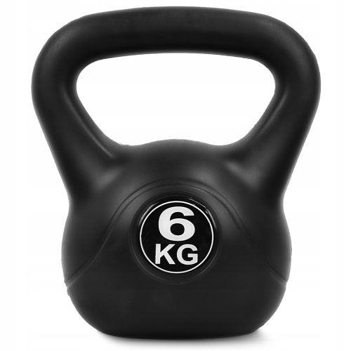  Kettlebell 4FIZJO 6 kg crni
