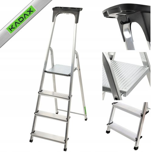 KADAX ljestve 2,75 m aluminijske 1 x 4 do 125 kg
