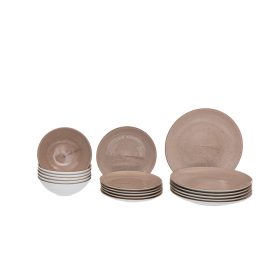 Set za jelo Lubiana Kolory Zemlje 18 kom.