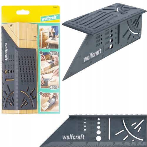 3D kvadratni kutnik Wolfcraft 5208000, idealan alat za precizne stolarske poslove