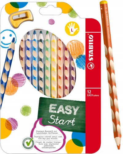 Stabilo EASYcolors olovke za ljevoruke, 12 boja