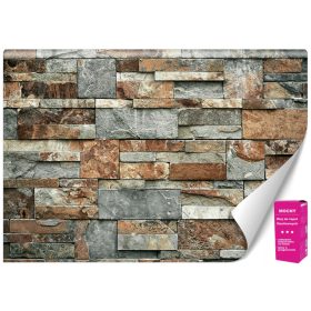 Zidna slika 3D Loft Brick Stone 200x140