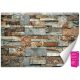 Zidna slika 3D Loft Brick Stone 200x140