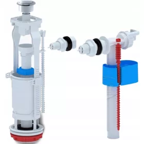   Ani-Plast Ventil za WC Ispiranje 1/2" + 3/8" Univerzalni Zestaw