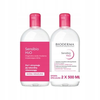 Bioderma Sensibio H2O Micelarna Voda za Čišćenje 2x500 ml