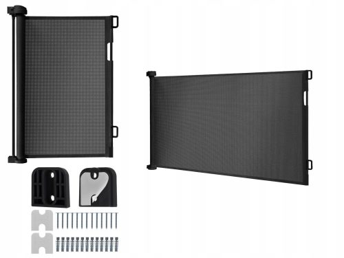 Sigurnosna barijera za stepenice 160x86 cm crna