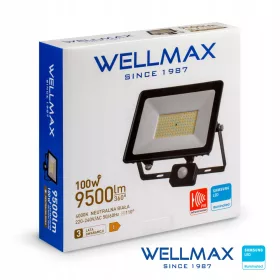   Halogeni reflektor sa senzorom pokreta WELLMAX SAMSUNG PIR 100W 9500lm 4000K