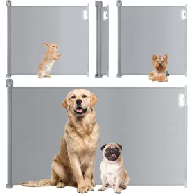 Sigurnosna barijera za djecu RicoKids 7451 siva 50-130x92 cm