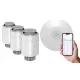Smart Home 3x Termostatska Glava + Centrala