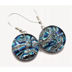 Murano staklo naušnice srebro 925 WSZ1024