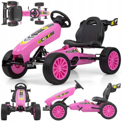 Milly Mally Raketa Roza Go-Kart s Pedalama
