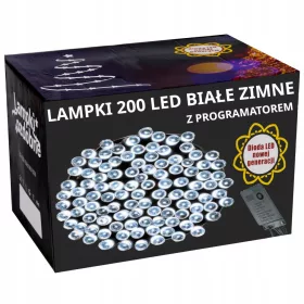   LED Božićne lampice za vanjsku upotrebu 15m 200 komada hladno bijele svjetlosti