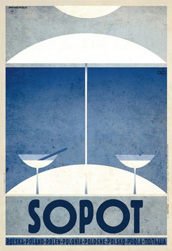 Sopot Kaja Plakat CRNI OKVIR 68x98cm