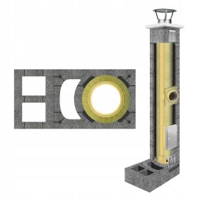 Izolirani sustav dimnjaka set fi 200 7m +3W