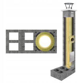 Izolirani sustav dimnjaka set fi 200 8m +4W