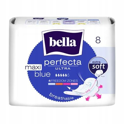 Bella Ultra Maxi Blue Higijenski Ulošci s Krilcima 8 kom.