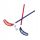 MASTER Junior Floorball Set 64 cm - 2 sticks & balls