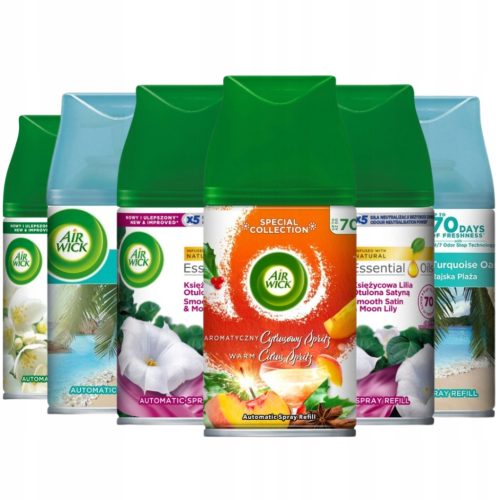  Air Wick Freshmatic dopuna osvježivača zraka 6x MIX 250 ml