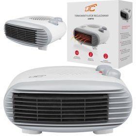  Grijalica s ventilatorom LTC 2000 W, bijela, siva