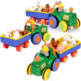 Dumel Traktor Farmer s prikolicom i životinjama