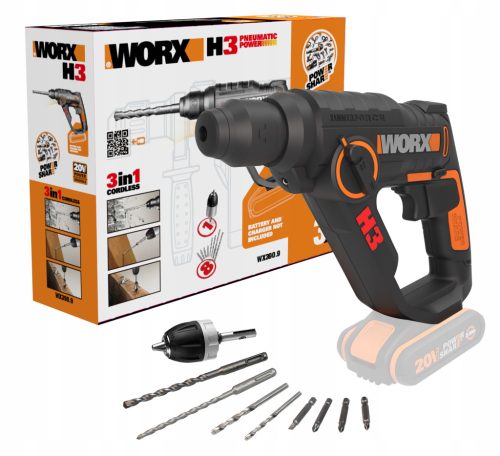 Profesionalna litij-ionska udarna bušilica WORX WX390.9 20V 1,2J