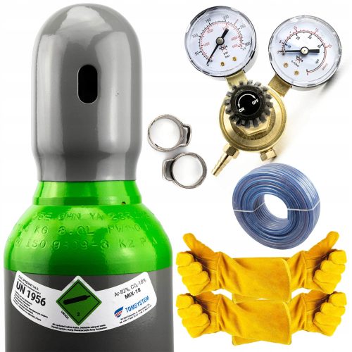 KOMPLET – MIJEŠANA BOČICA 8L ARGON/CO2 + DODATNA OPREMA + RUKAVICE