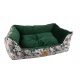 Moderan Krevet za Pse Beszka, Crna, Nijanse Plave, 65 cm x 55 cm