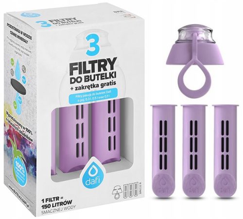 3 paketa DAFI filtera za boce + COLORS čep